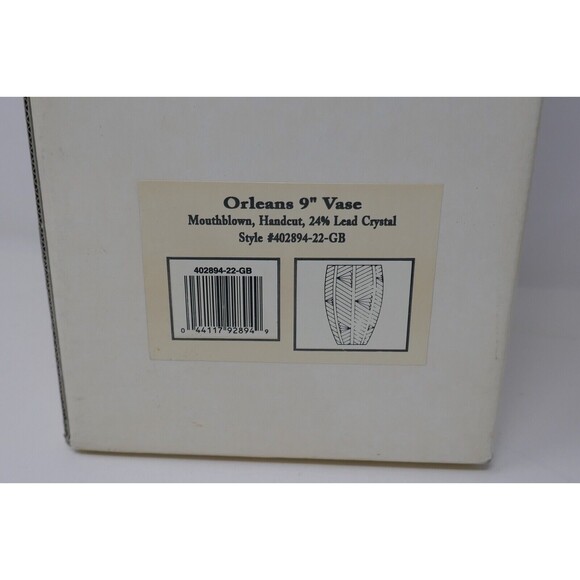 Fifth Avenue Lead Crystal Orleans 9" Vase ~ Made in Poland - Picture 10 of 12